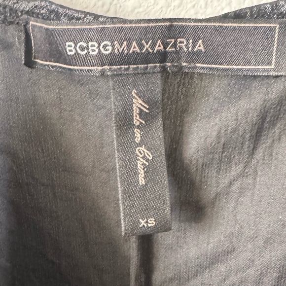 BCBGMaxAzria Deanne slip Maxi Dress black shimmer - Picture 8 of 14